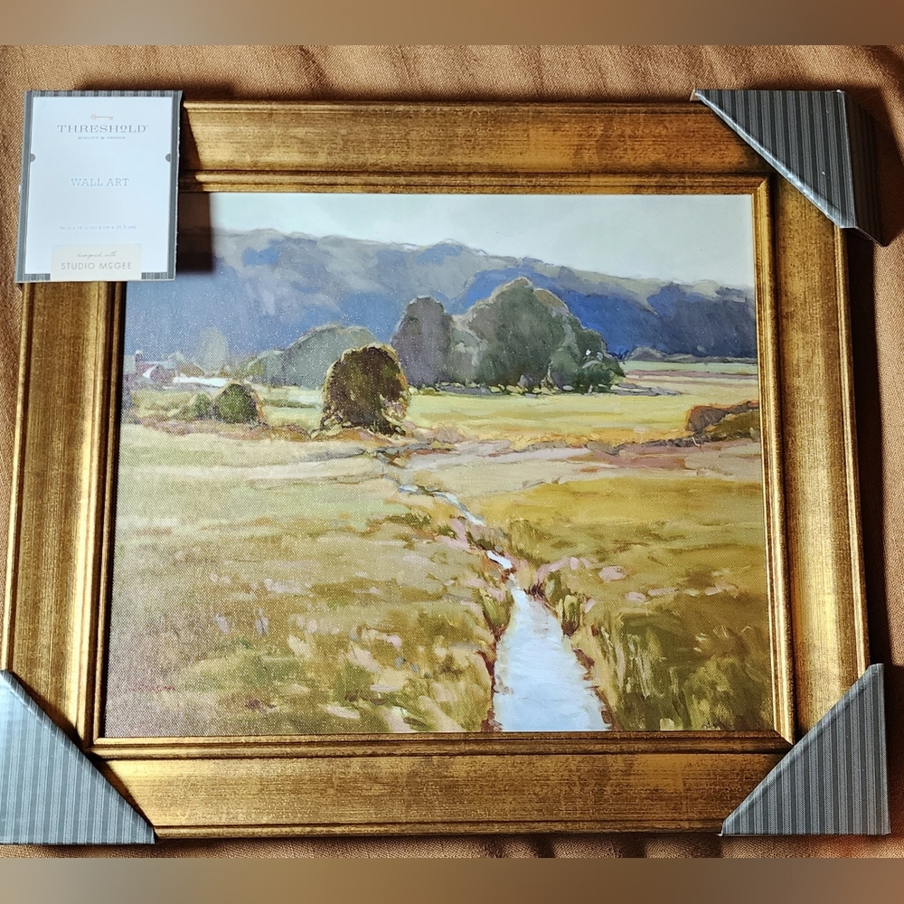 Threshold designed w/Studio McGee 16" x 14" Summer Pasture Framed Wall A…